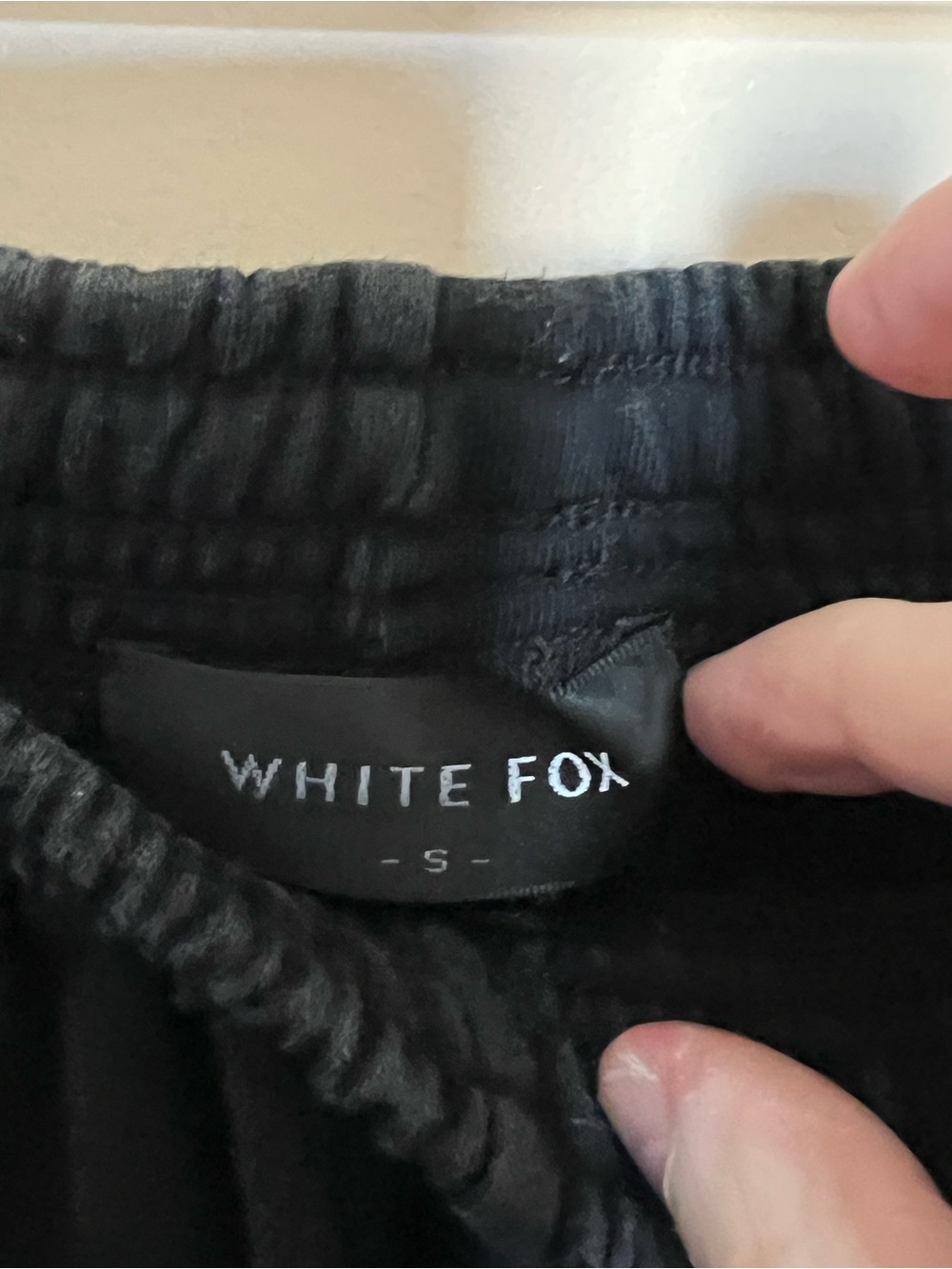 White fox boutique black sweatpants size S - Picture 3 of 4